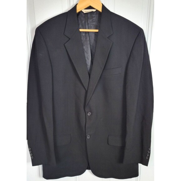 Pronto Uomo Mens Worsted Wool Blazer Jacket Size 40 Tall 34 Waist - Picture 1 of 11